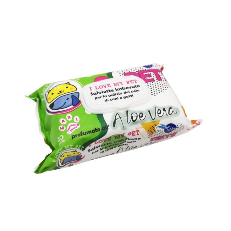 A+CURE&reg; PET SALVIETTE ALOE VERA 40 Pezzi