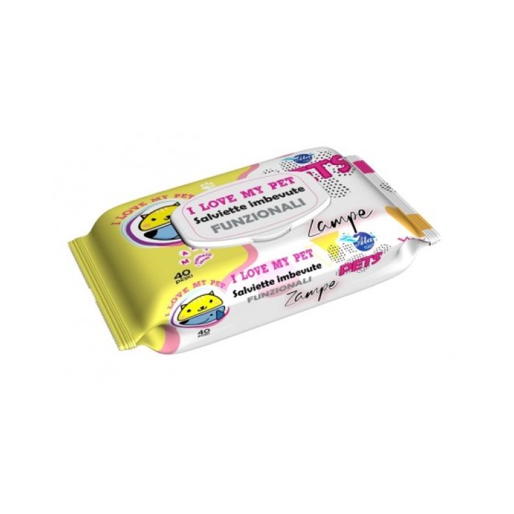 A+CURE&reg; PET FUNZIONALI SALVIETTE ZAMPE 40 Pezzi