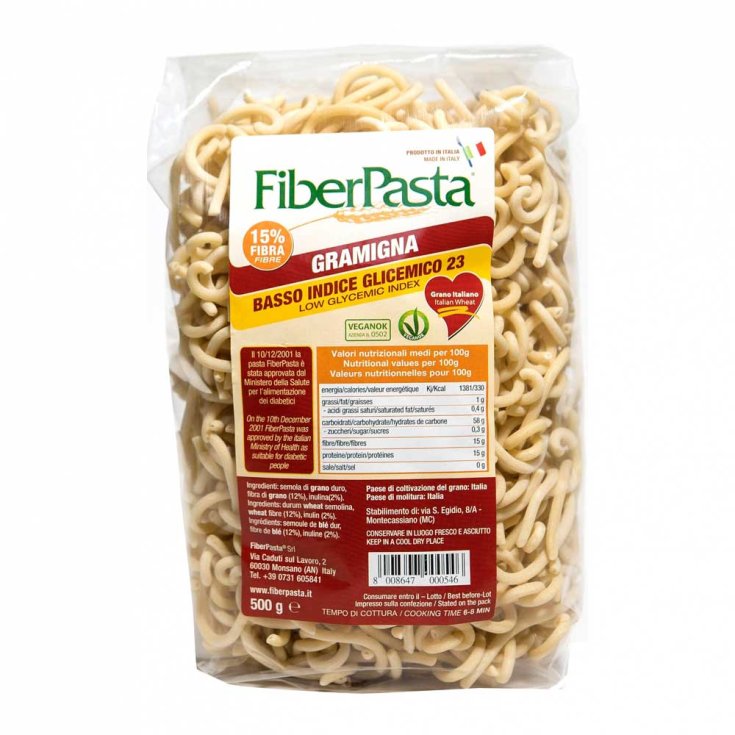GRAMIGNA BASSO INDICE GLICEMICO FIBERPASTA&reg; 500g