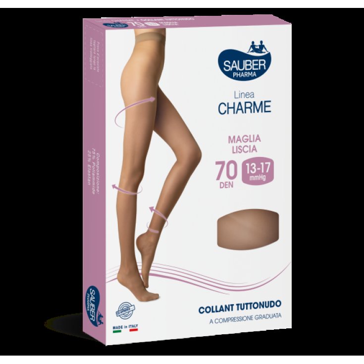 Linea&nbsp;Charme 70D Collant Tuttonudo Colore Medio TG.3&nbsp;Sauber
