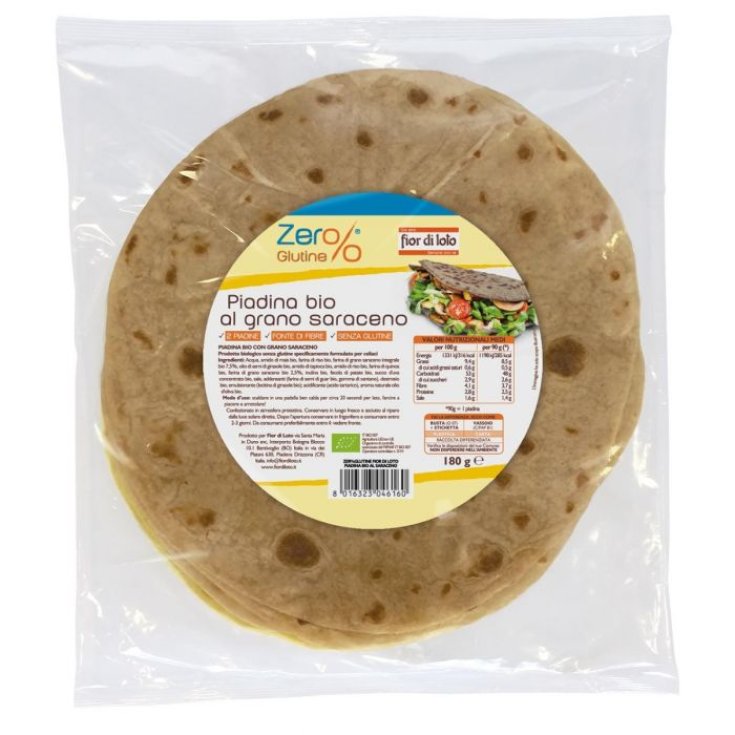 Zer%Glutine Piadina Al Grano Saraceno Fior Di Loto 180g