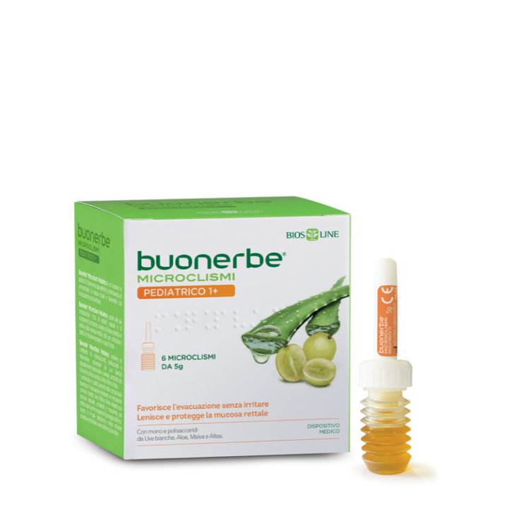 Buonerbe&reg; Microclismi Pediatrico 1+ BiosLine 6x5g