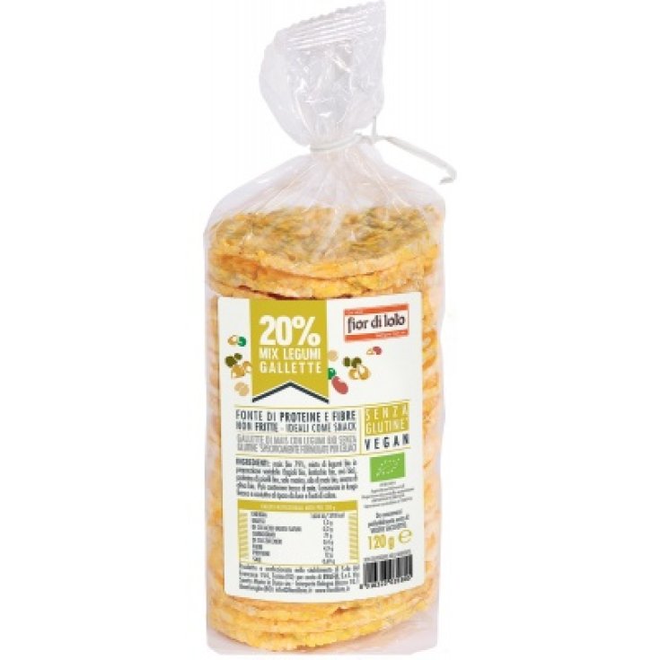 Gallette Di Mais Con Legumi Bio Fior Di Loto 120g