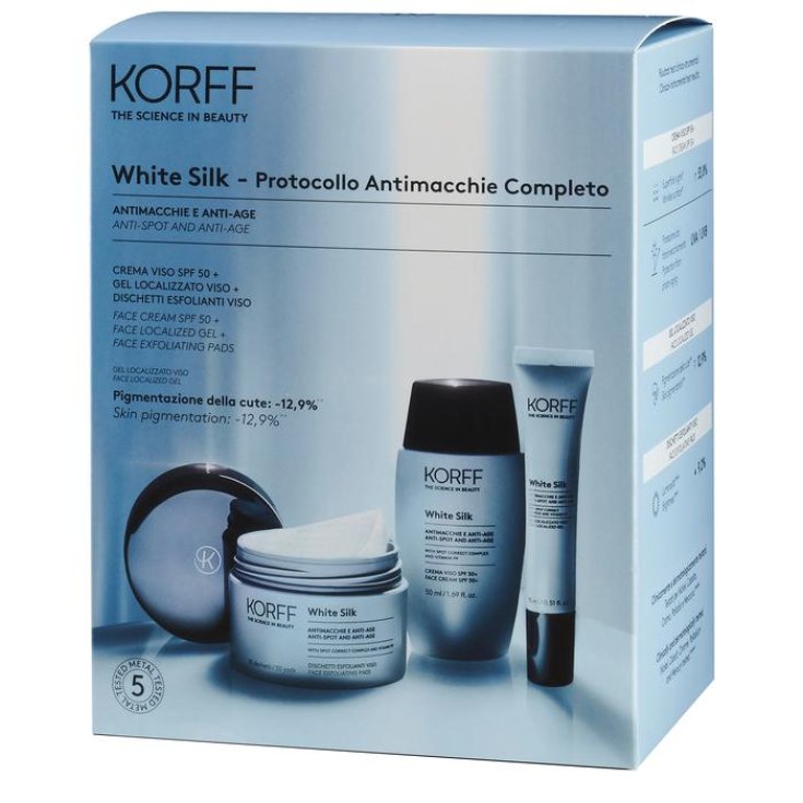 White Silk Protocollo Antimacchie Completo Korff Cofanetto