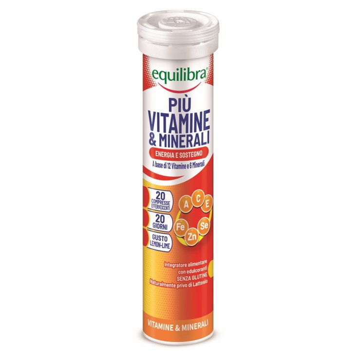 Pi&ugrave; Vitamine & Minerali Equilibra 20 Compresse Effervescenti