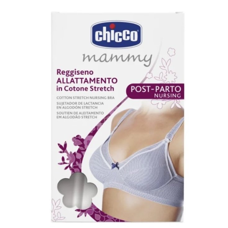 Mammy Reggiseno Allattamento Cotone Stretch Bianco 6D Chicco 1 Pezzo