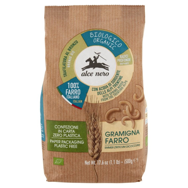 ​​​​​​​Pasta di Farro Gramigna Alce Nero 500g