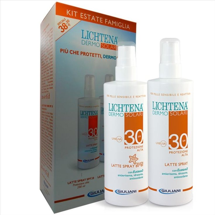 LICHTENA&reg; DERMOSOLARI Latte Spray SPF30 +&nbsp;Latte Spray Bimbi SPF30