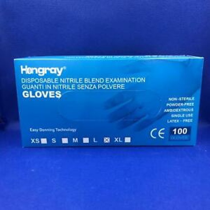Guanti In Nitrile Taglia XL HONGRAY&reg; 100 Pezzi