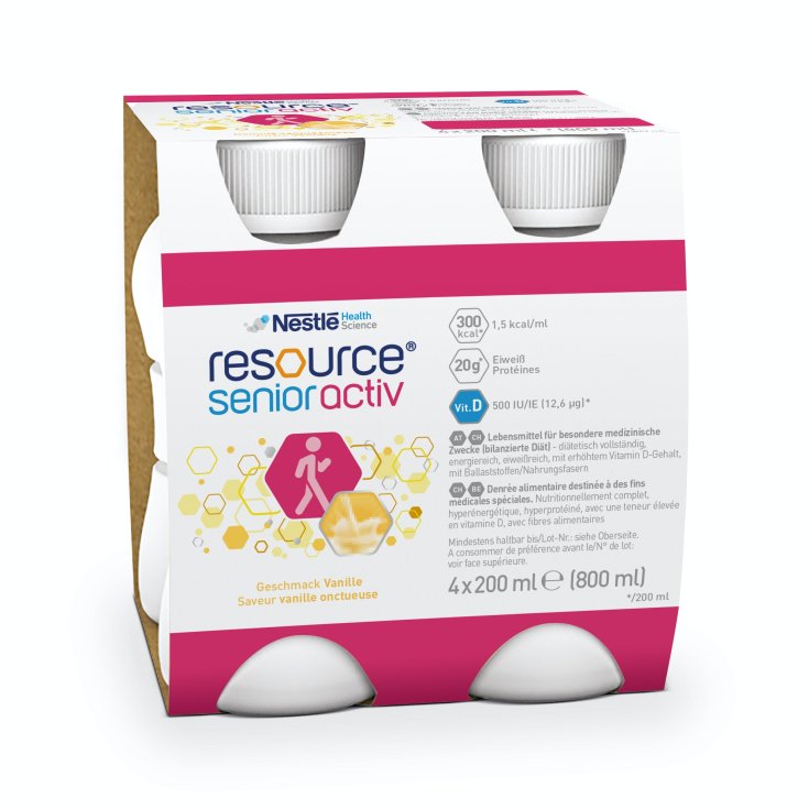Resource&reg; Senioractiv Vaniglia Nestl&egrave; 4x200ml