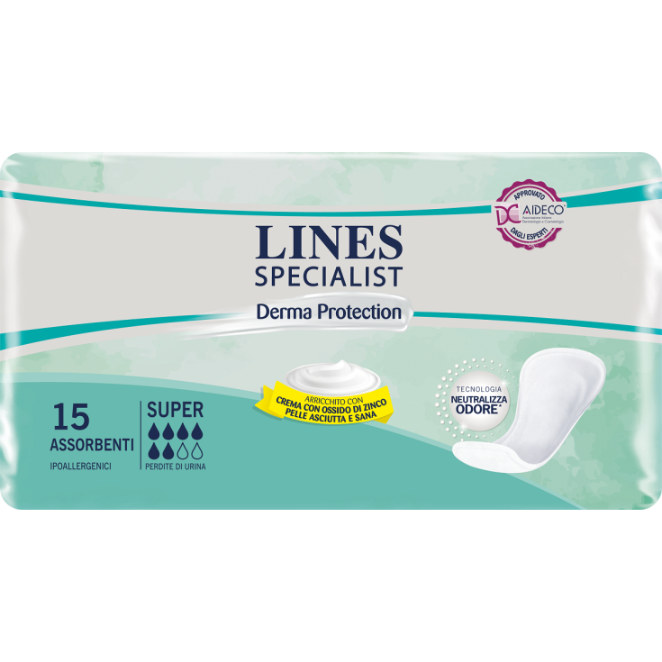 Pannoloni Sagomati Derma Protection Super Lines Specialist 15 Pezzi