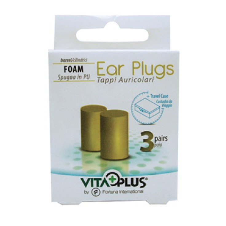 Tappi Auricolari Cilindrici VITAPLUS&reg; 3 Coppie