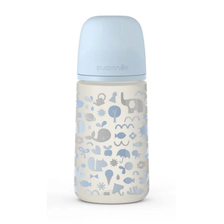 Memories Biberon 270ml + SX Pro Tettarella Simmetrica Flusso Medio +3M Azzurro
