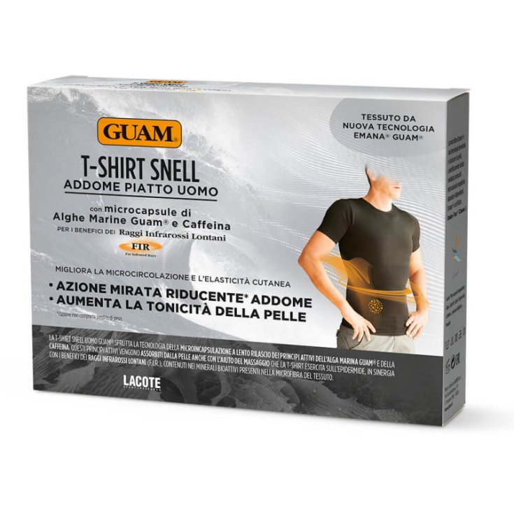 T-SHIRT SNELL ADDOME PIATTO UOMO GUAM&reg; - Taglia L/XL