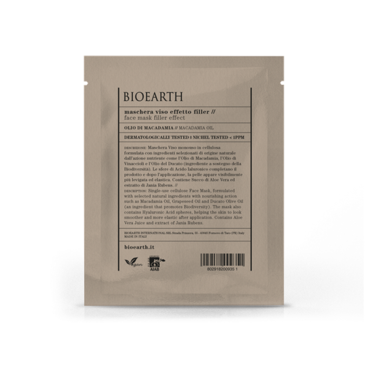 Maschera Viso Effetto FIller BioEarth 15ml