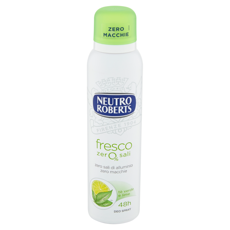 Fresco ZerO% Sali T&egrave; Verde E Lime Neutro Roberts 150ml
