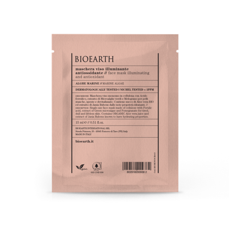Maschera Viso Illuminante Antiossidante BioEarth 15ml