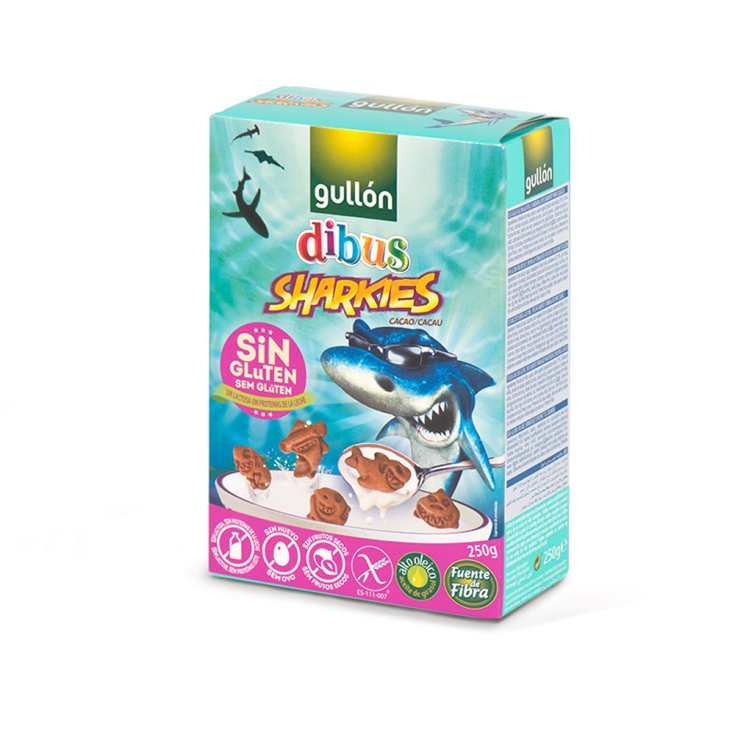 DIBUS BISCOTTI CACAO SQUALI GULLON 250g