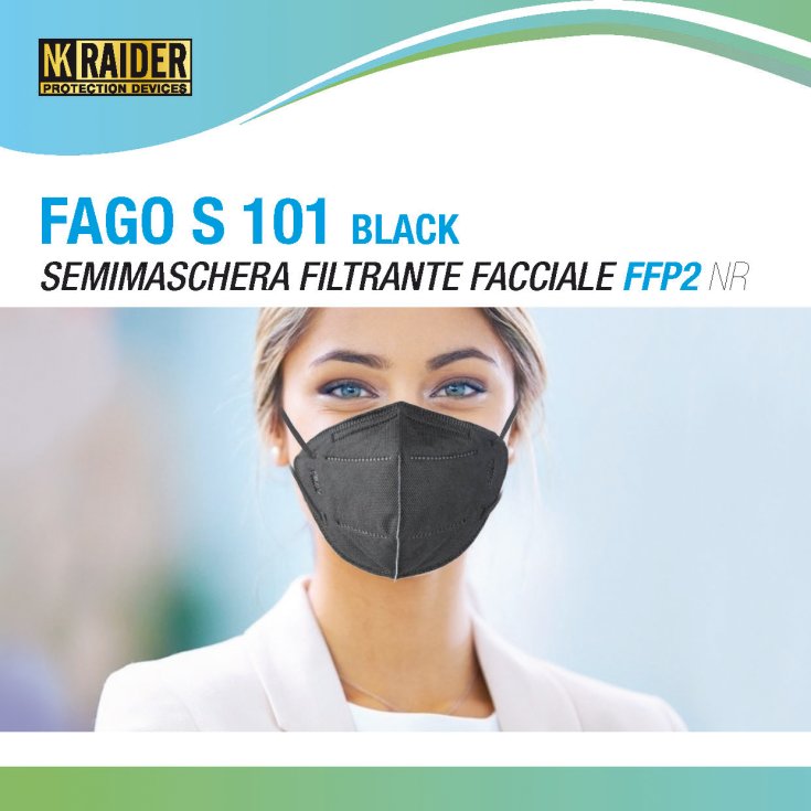 FAGOMED FFP2 NR NERA 10 PEZZI