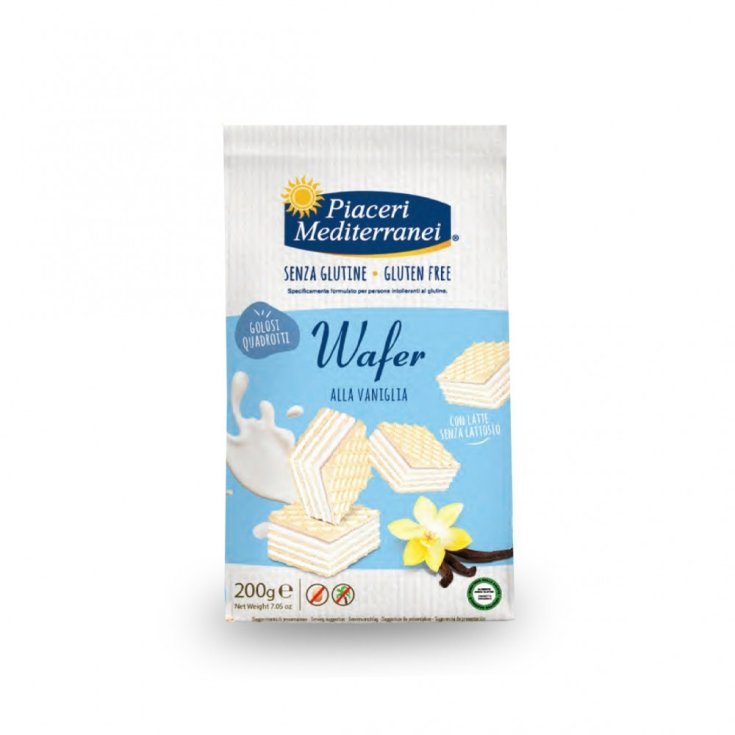 WAFER VANIGLIA SENZA GLUTINE PIACERI MEDITERRANEI&reg; 200G