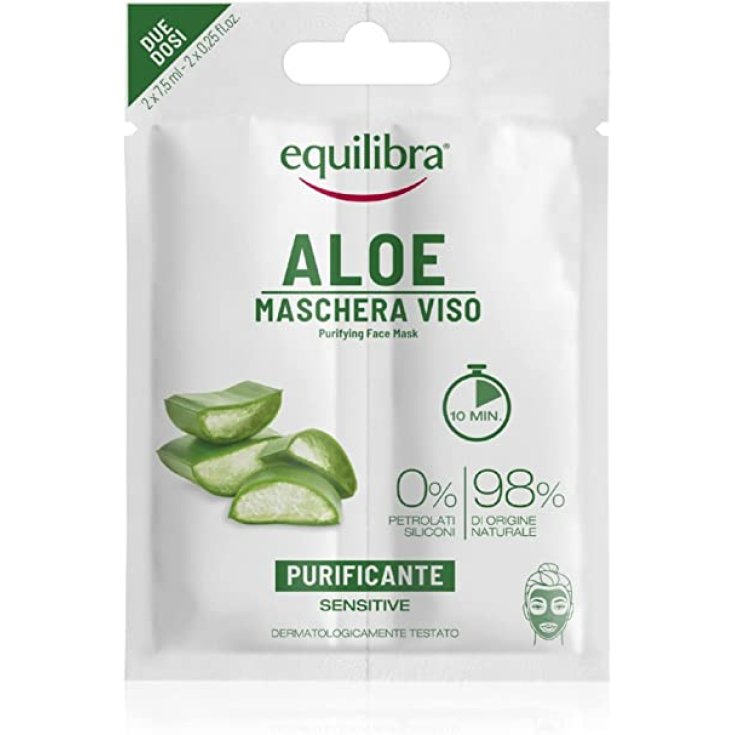 Aloe Maschera Viso Purificante Equilibra 2x7,5ml