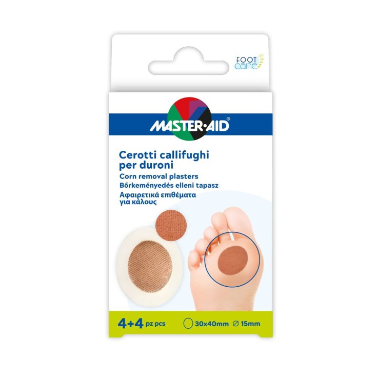 FootCare Cerotti Callifughi Per Duroni Master-Aid 4+4Pezzi