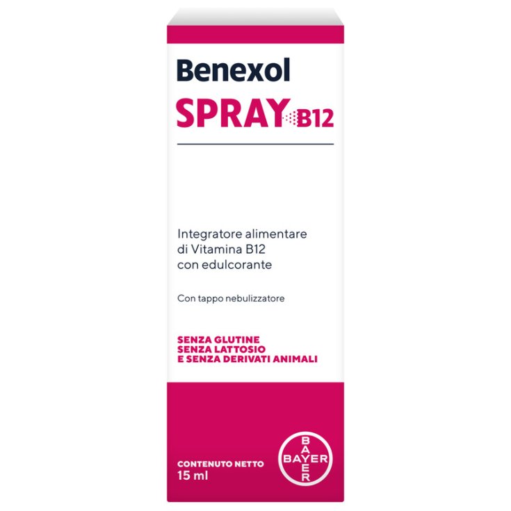 Benexol Spray Integratore Alimentare Vitamina B12 Alto Dosaggio 15ml Benexol Spray Integratore Alimentare Vitamina B12 Alto Dosaggio 15ml
