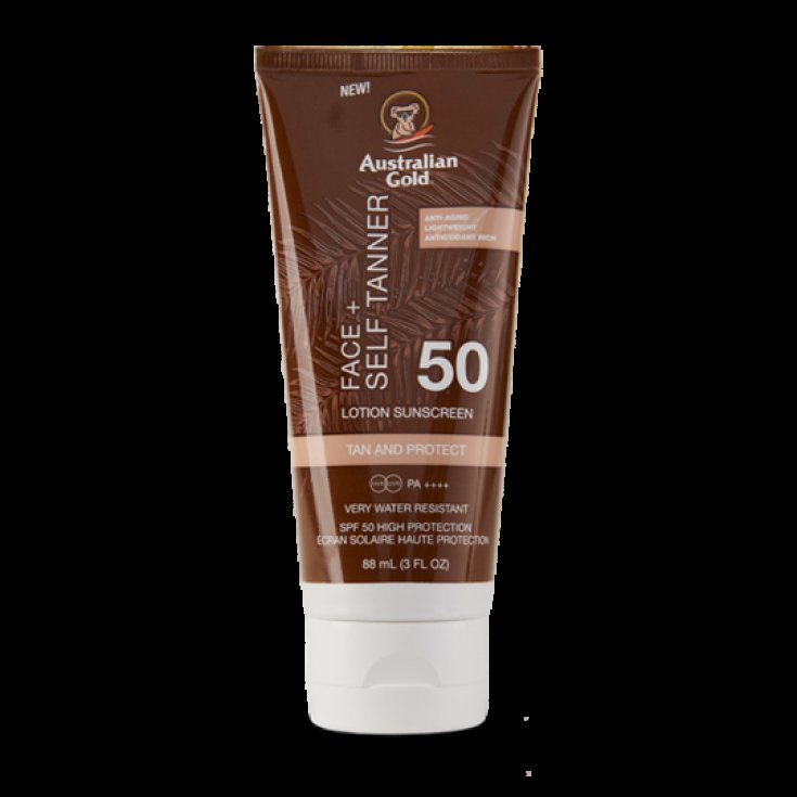 Spf50 Face+ Self Tanner Lotion Australian Gold 88ml