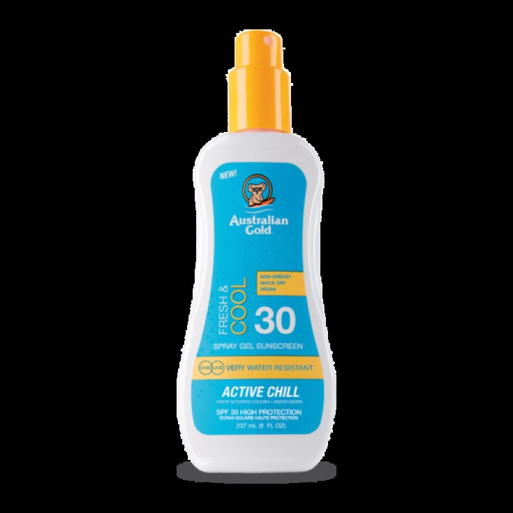 Spf30 Fresh & Cool Spray Gel Australian Gold 237ml
