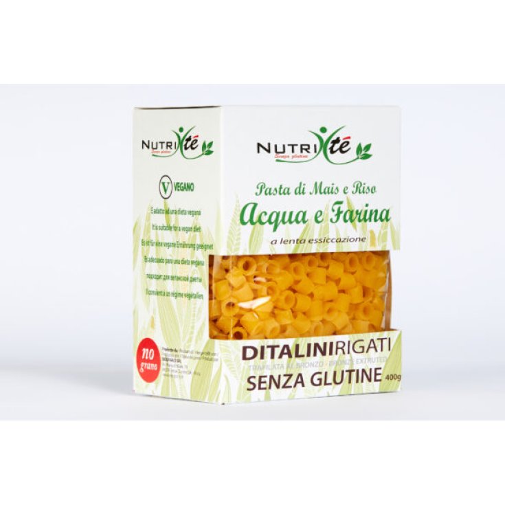Ditalini Rigati Pasta di Mais e Riso&nbsp;Acqua e Farina Nutri-t&egrave;&reg;&nbsp;400g