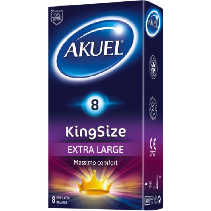 King Size 8 Extra Large Massimo Comfoty Akuel&reg; 8 Profilattici