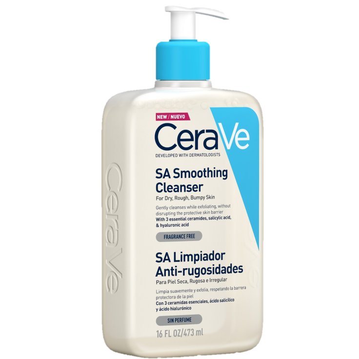 CeraVe Detergente con texture gel non schiumoso che deterge, esfolia e leviga la pelle, proteggendola 473 ml