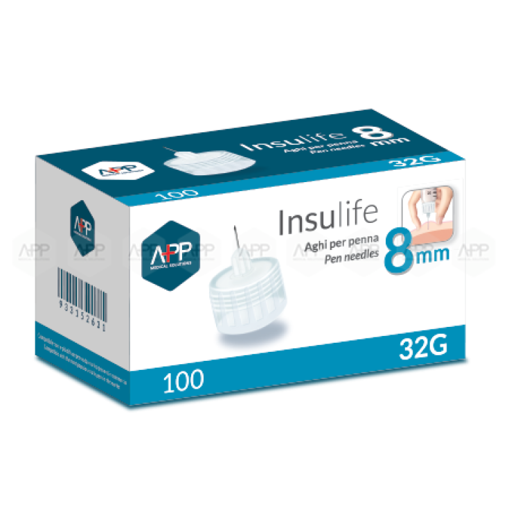 Insulife Aghi Per Penna  G32 8mm App 100 Pezzi