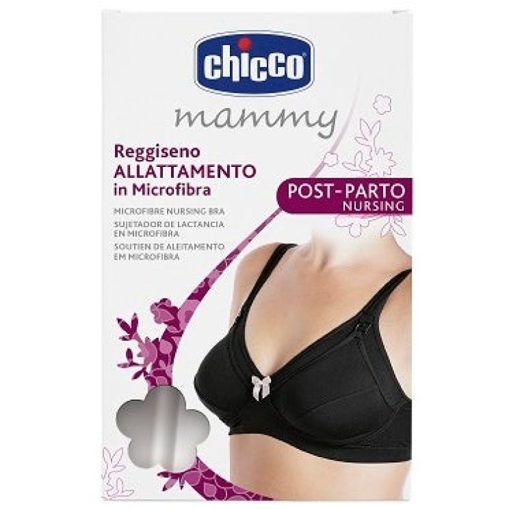 Mammy Reggiseno Allattamento Microfibra Nero 3C Chicco 1 Pezzo