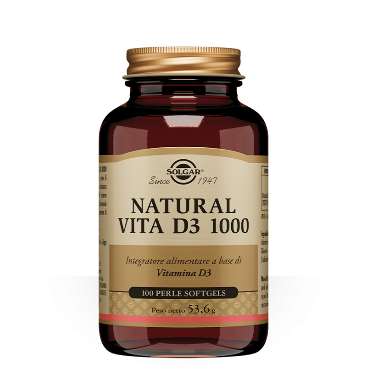 Natural Vita D3 1000 Solgar 100 Perle Softgels