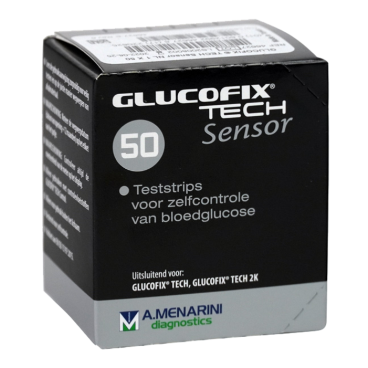 Glucofix&reg; Tech Sensor A.Menarini Diagnostics 50 Test Strips