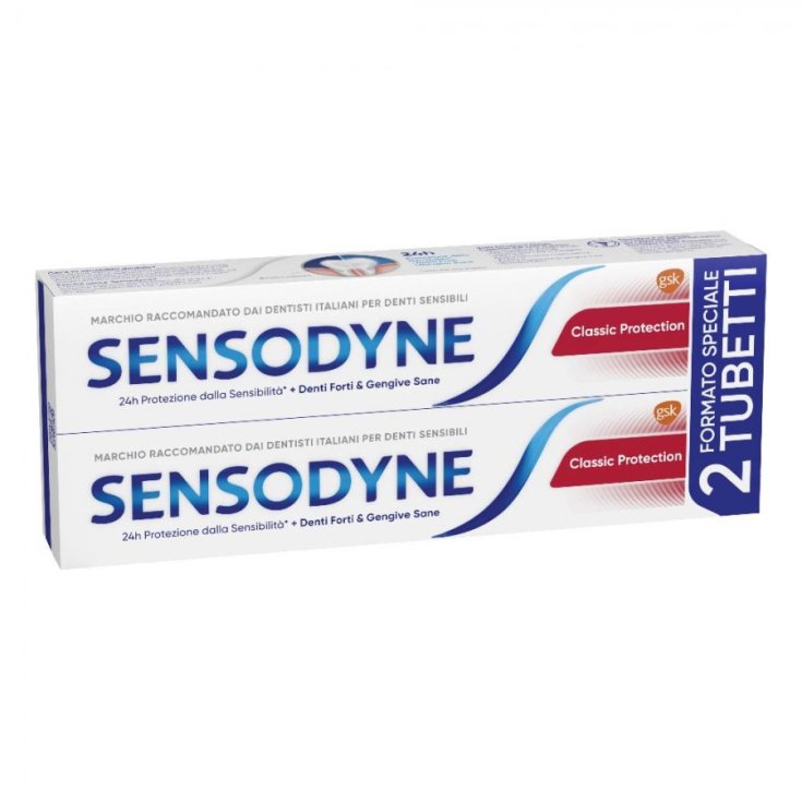Sensodyne Classic Protection Dentifricio Denti Sensibili 2x75ml