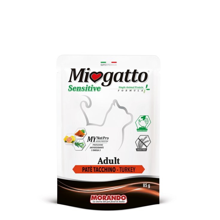 Miogatto&reg; ADULT SENSITIVE PAT&Egrave; TACCHINO MORANDO 85g