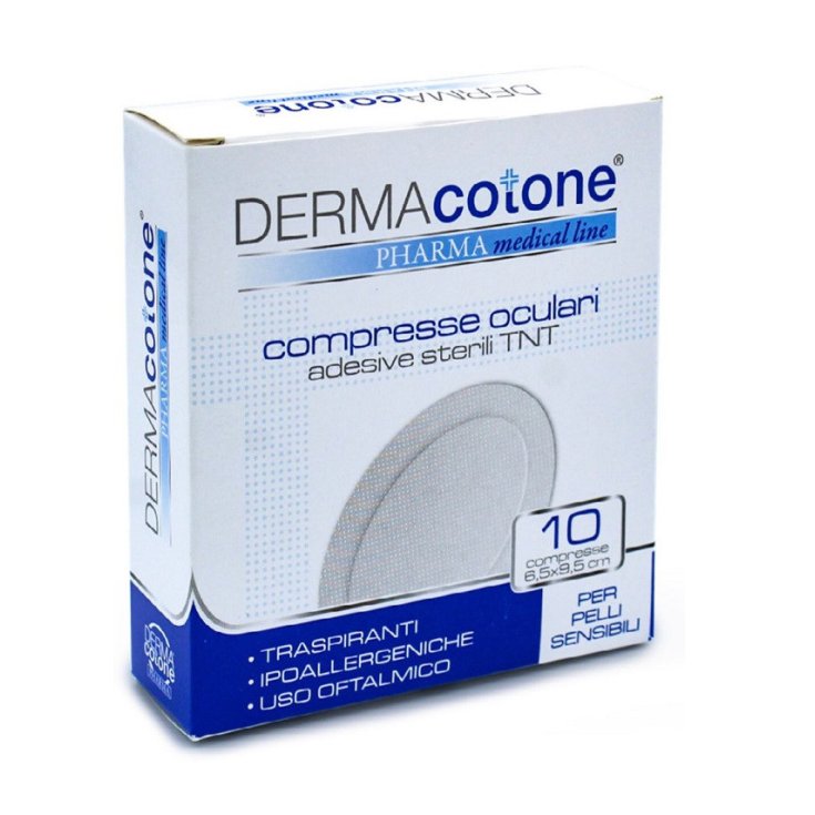 COMPRESSE OCULARI ADESIVE TNT DERMACOTONE&reg; 6,5X9,5CM 10 PEZZI