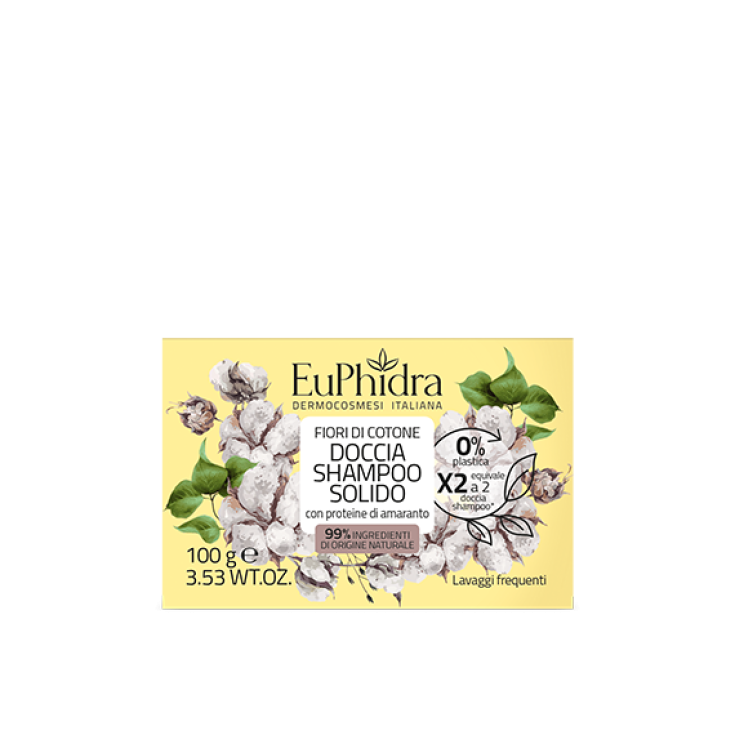 Doccia Shampoo Solido Fiori di Cotone EuPhidra 100g