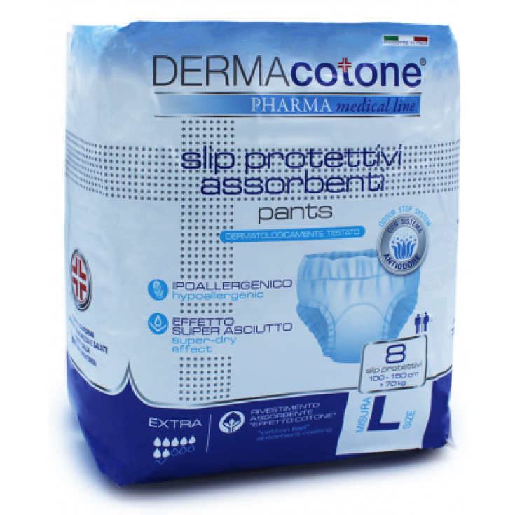 Slip Protettivi Assorbenti L Dermacotone Pharma 8 Pezzi