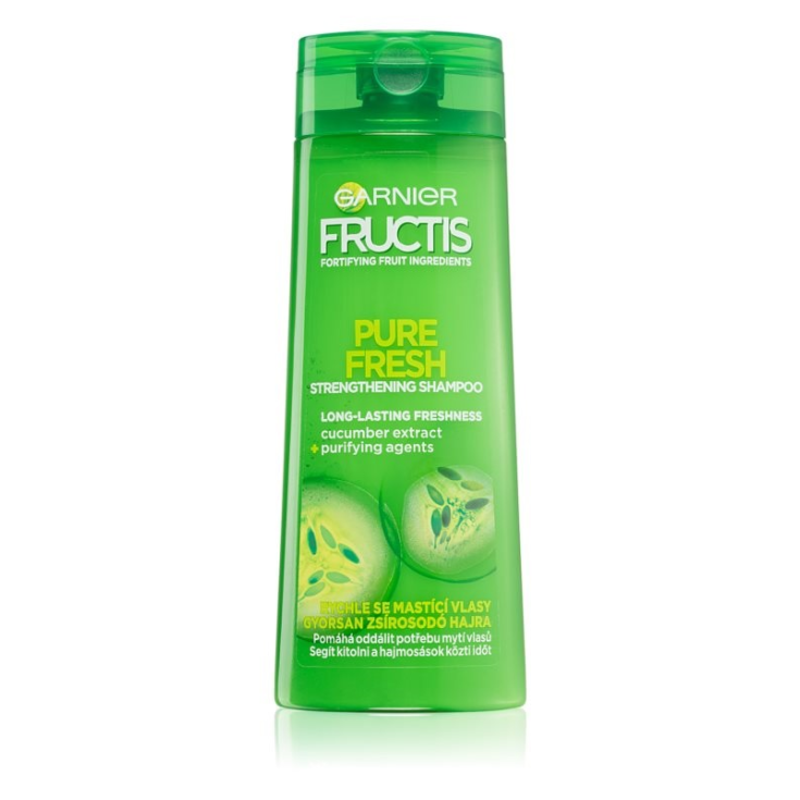 Cucumber Fresh Pure Non-Stop Shampoo Capelli Grassi Fructis Garnier 250ml