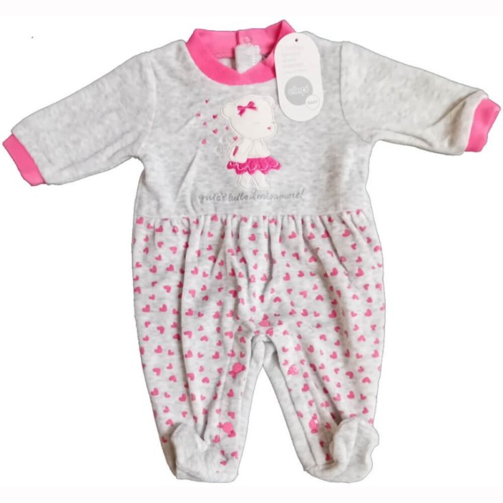 Tutina Baby in Ciniglia Bimba Tg.0 Ellepi Colori Assortiti