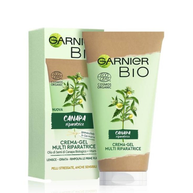 Garnier Bio Crema-Gel Viso Multi Riparatrice Canapa 50ml