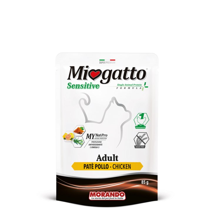 MioGatto Adult Sensitive Pat&egrave; Pollo Morando 85g