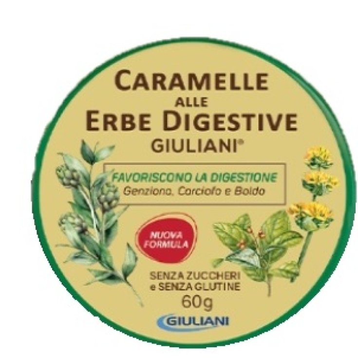 Caramelle alle Erbe Digestive Senza Zucchero&nbsp;Giuliani 60g