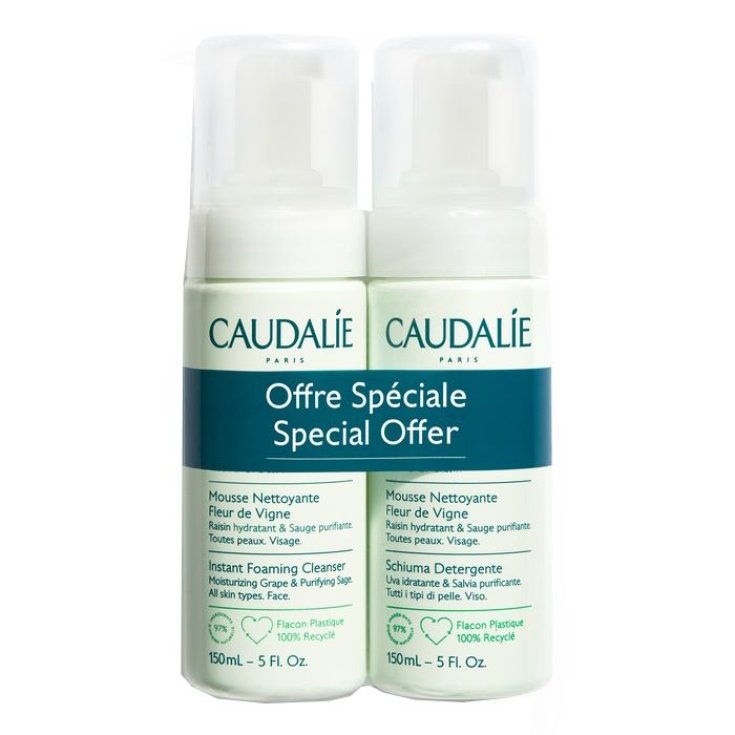 Schiuma Detergente Vinoclean Caudalie 2x150ml