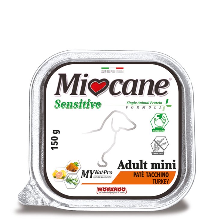 Adult Mini Sensitive Pat&egrave; Tacchino MioCane Morando 150g