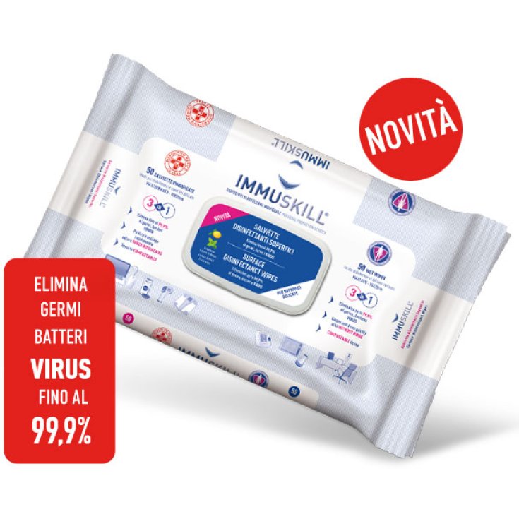 IMMUSKILL&reg; Salvietta Disinfettante Superfici 50 Pezzi