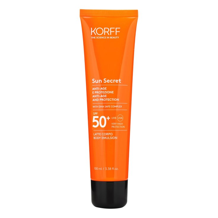 SUN SECRET LATTE SOLARE PROTETTIVO ED ANTI-AGE SPF 50+ KORFF 100ml